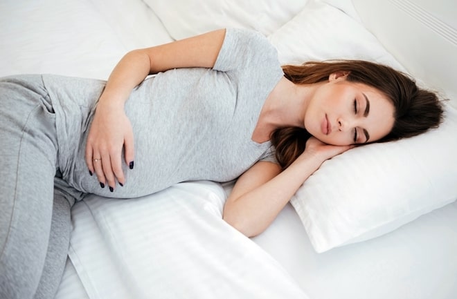 Идеальная поза для сна беременным