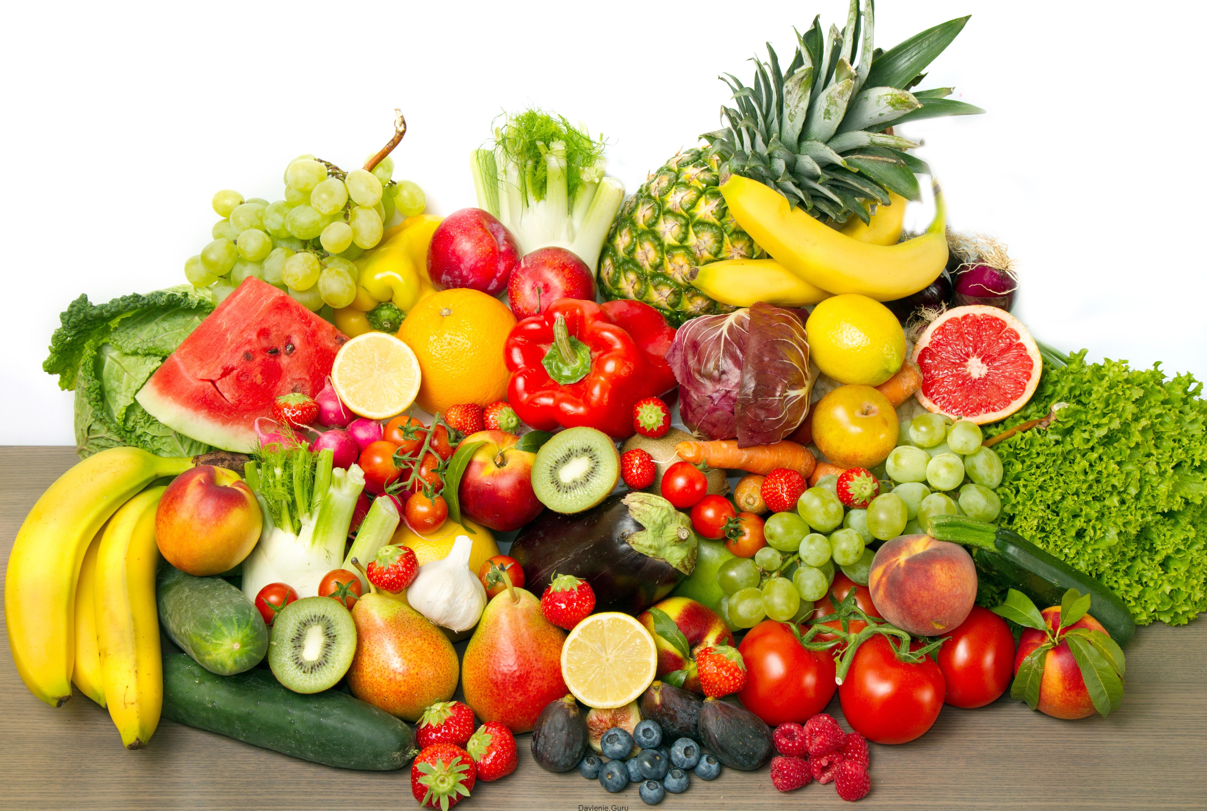 Употребление ягод фруктов и овощей